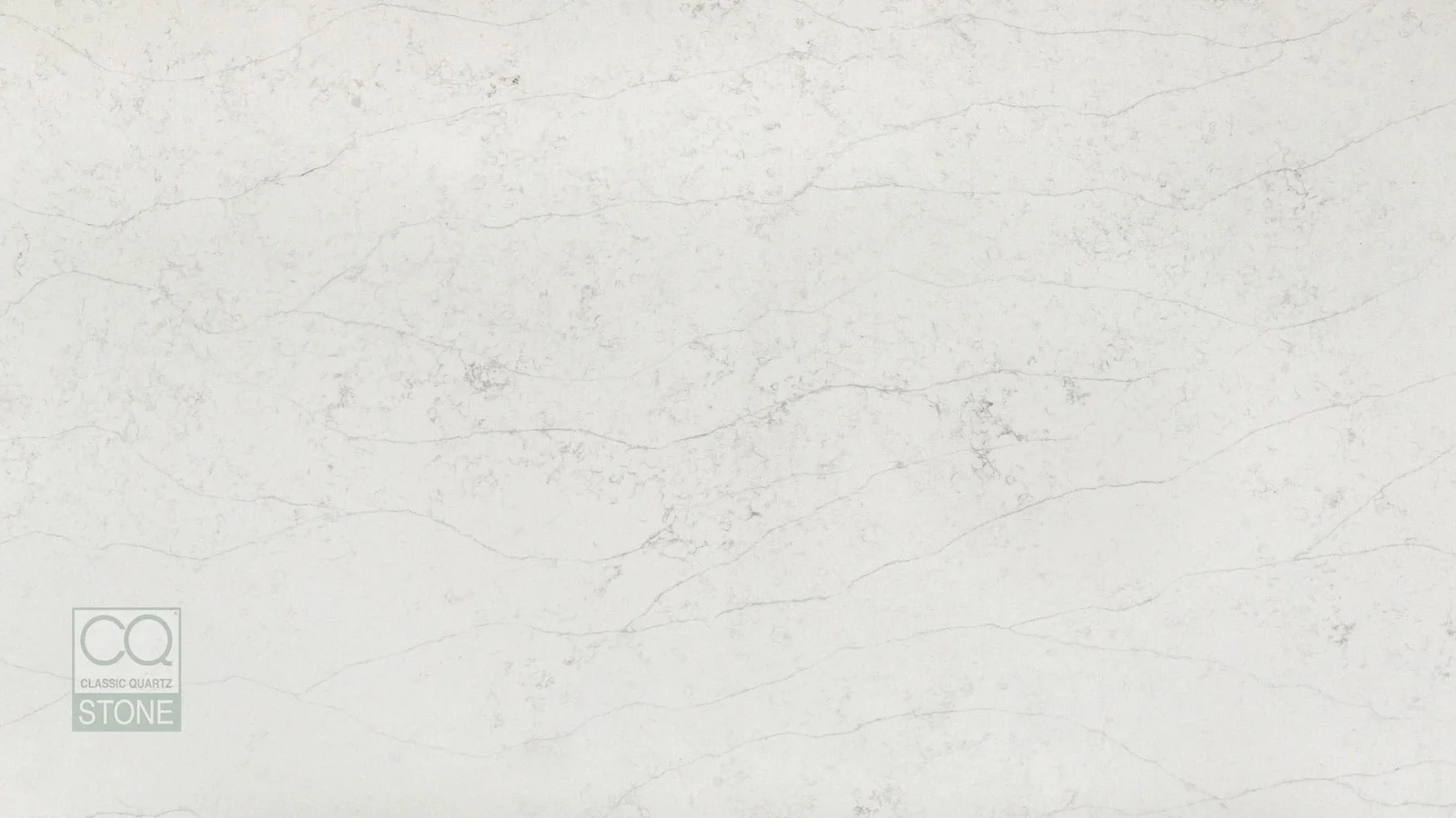 Full slab of Everest CQM435 white quartz from Classic Quartz Stone