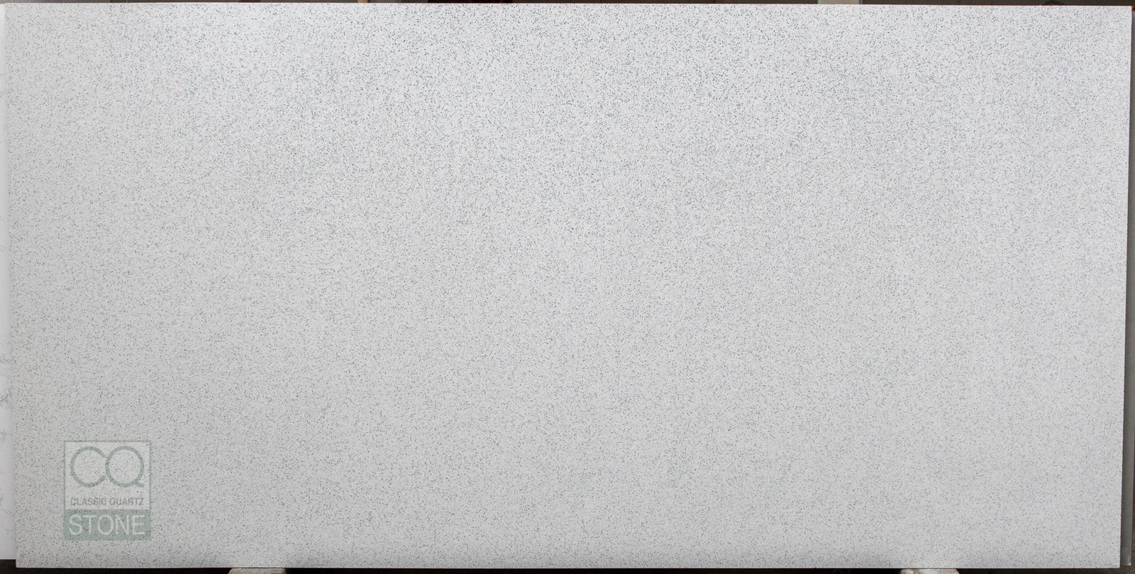 Full slab of Glitter Branco CQC122 white quartz from Classic Quartz Stone