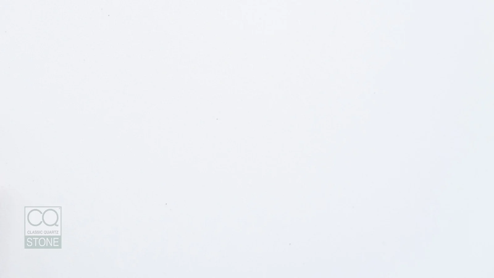 Full slab of Milky White CQM436 white quartz from Classic Quartz Stone