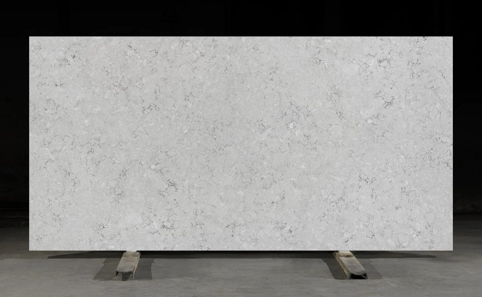 Full slab of Tarragona CQP207 grey quartz from Classic Quartz Stone