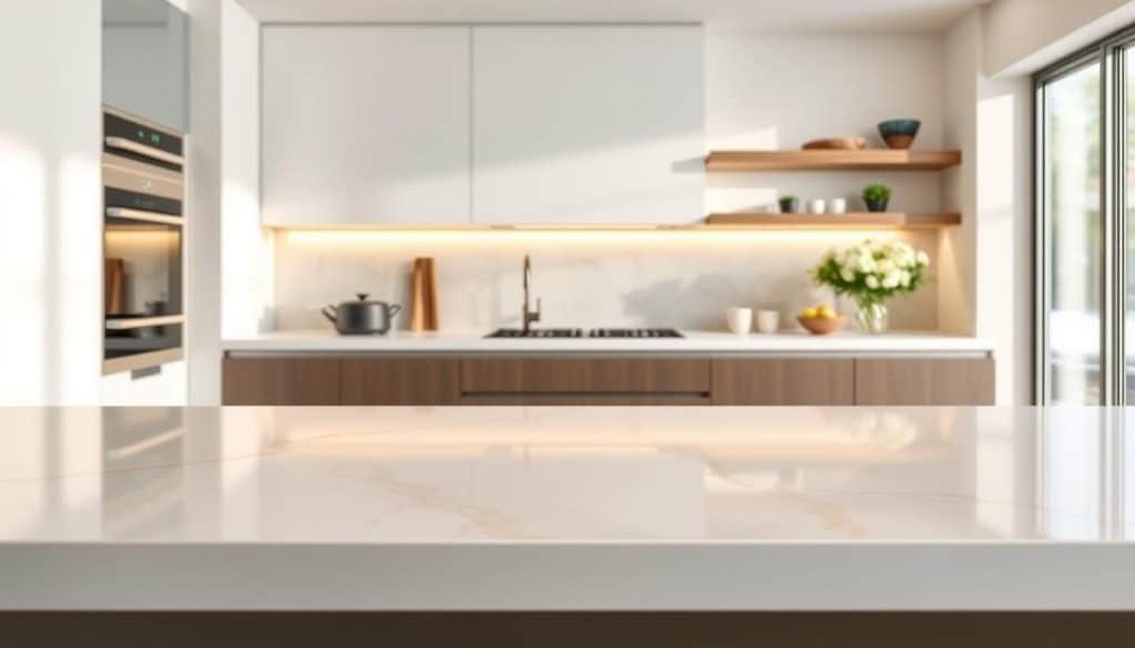 Blanco Maple Quartz Worktop Design