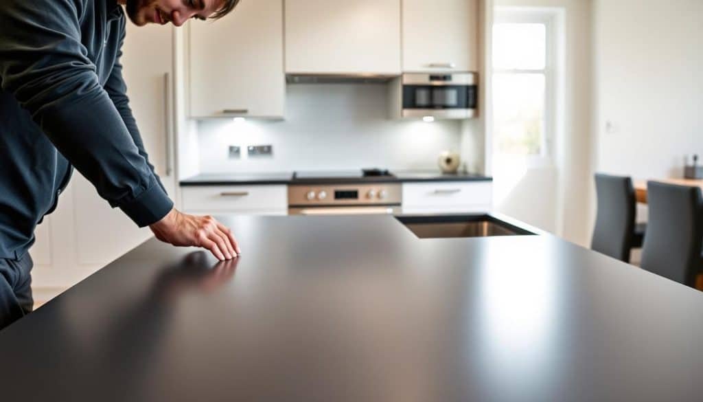 Dekton REM worktops installation