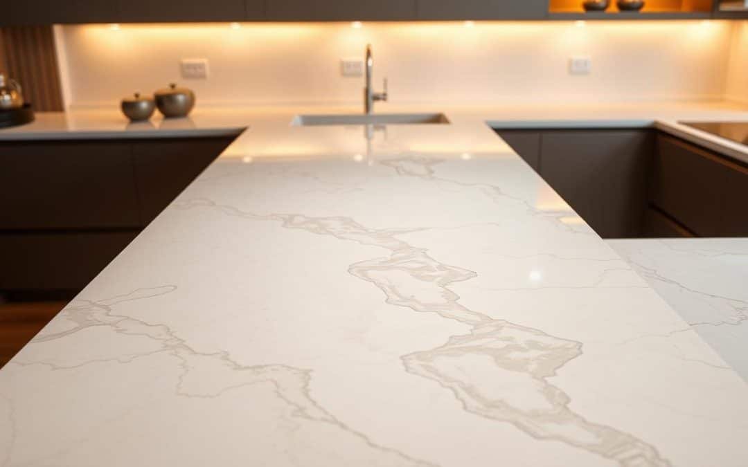 Ethereal Glow: Premium Stone Worktops by StonePro Worktops