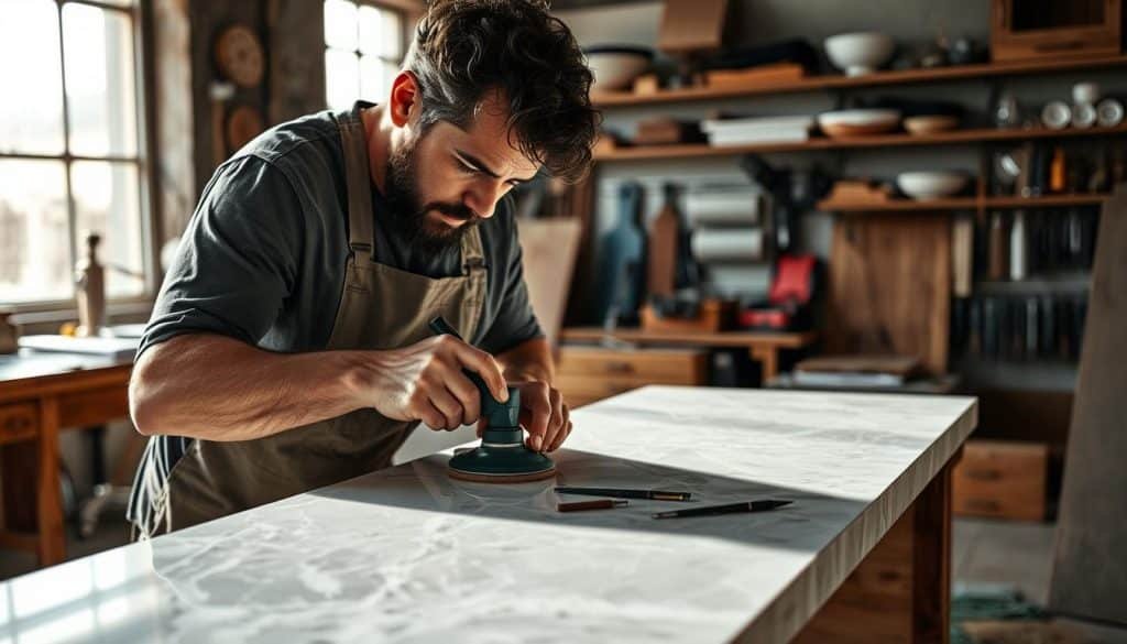 Expert craftsmanship in action