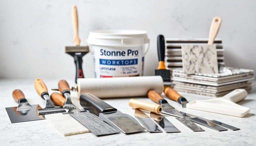 Faux marble installation tools