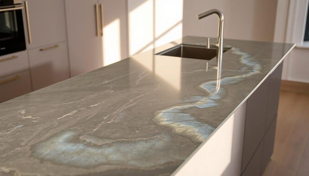 Labradorite kitchen counter