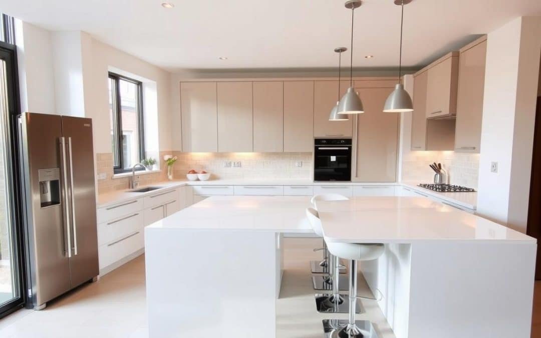 Snow White Quartz Worktops in London | Quality Installation