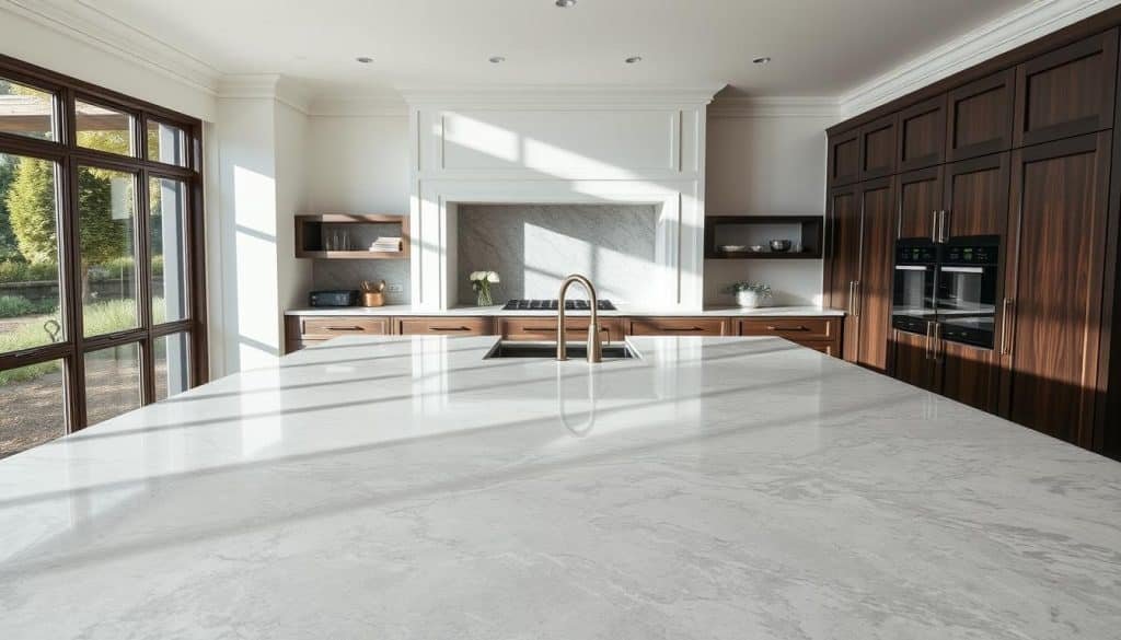 grey marble worktops