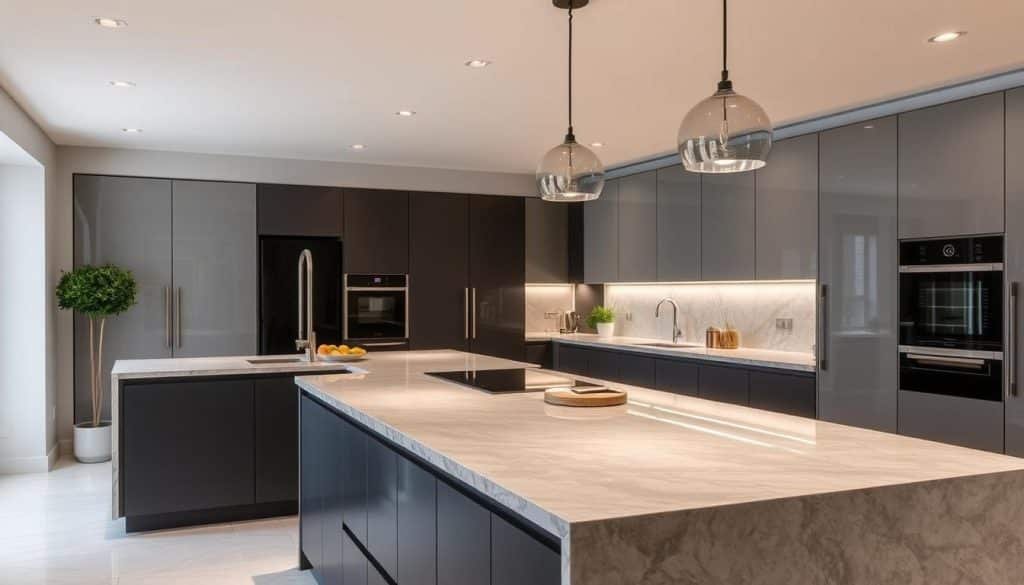 marble worktops in kitchen design