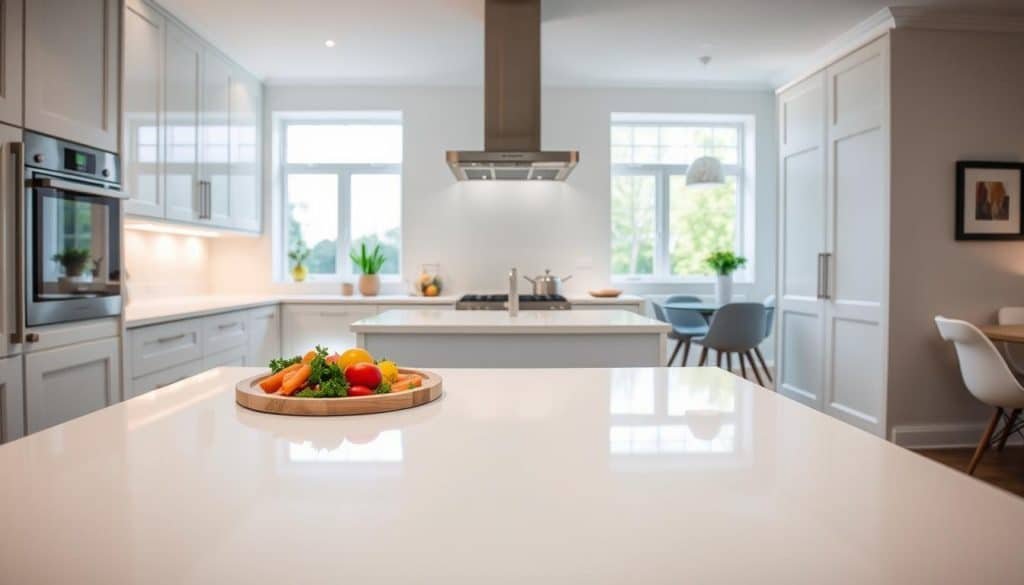 white worktops installation